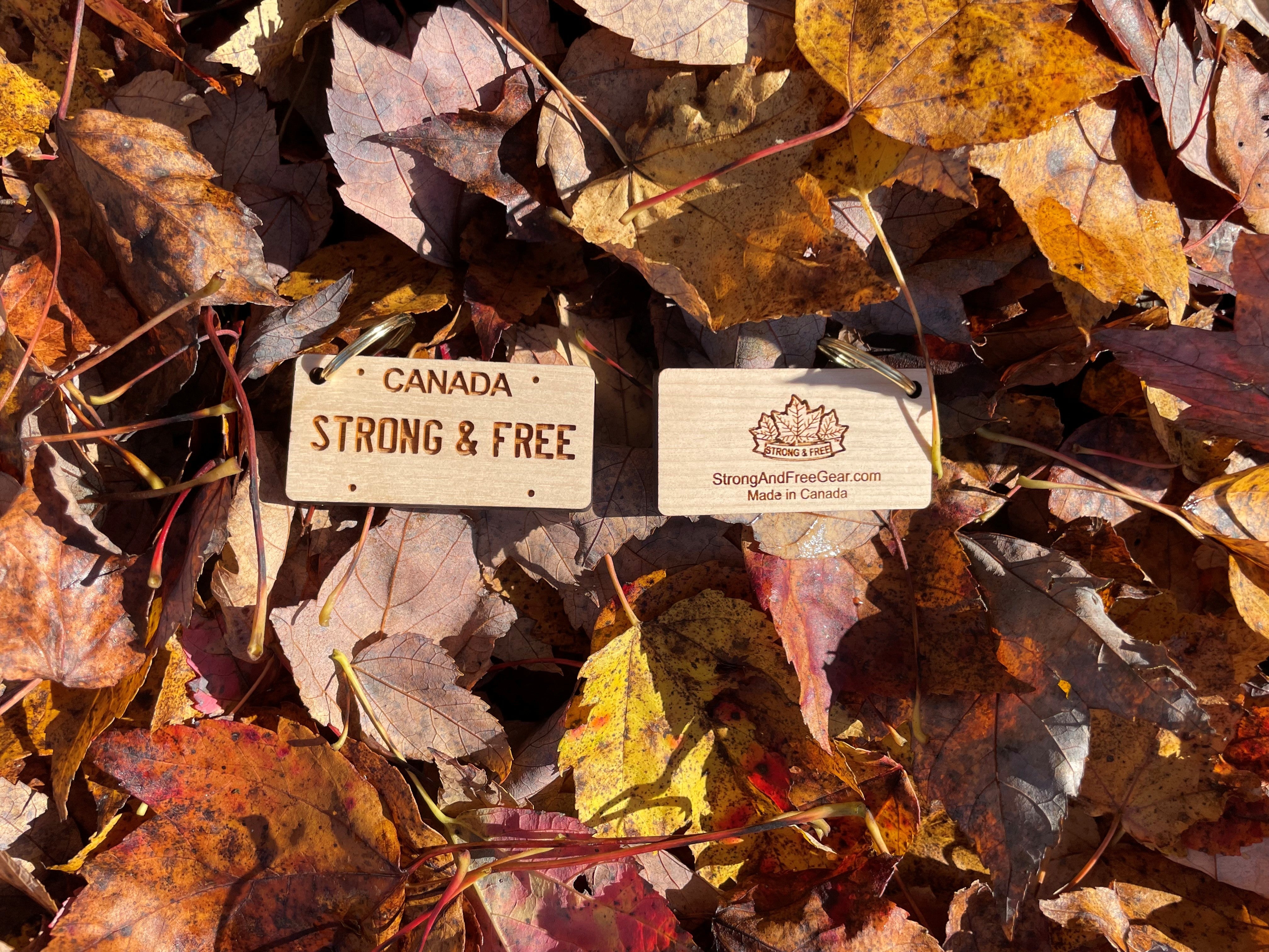 Strong & Free™ Wooden Keyrings