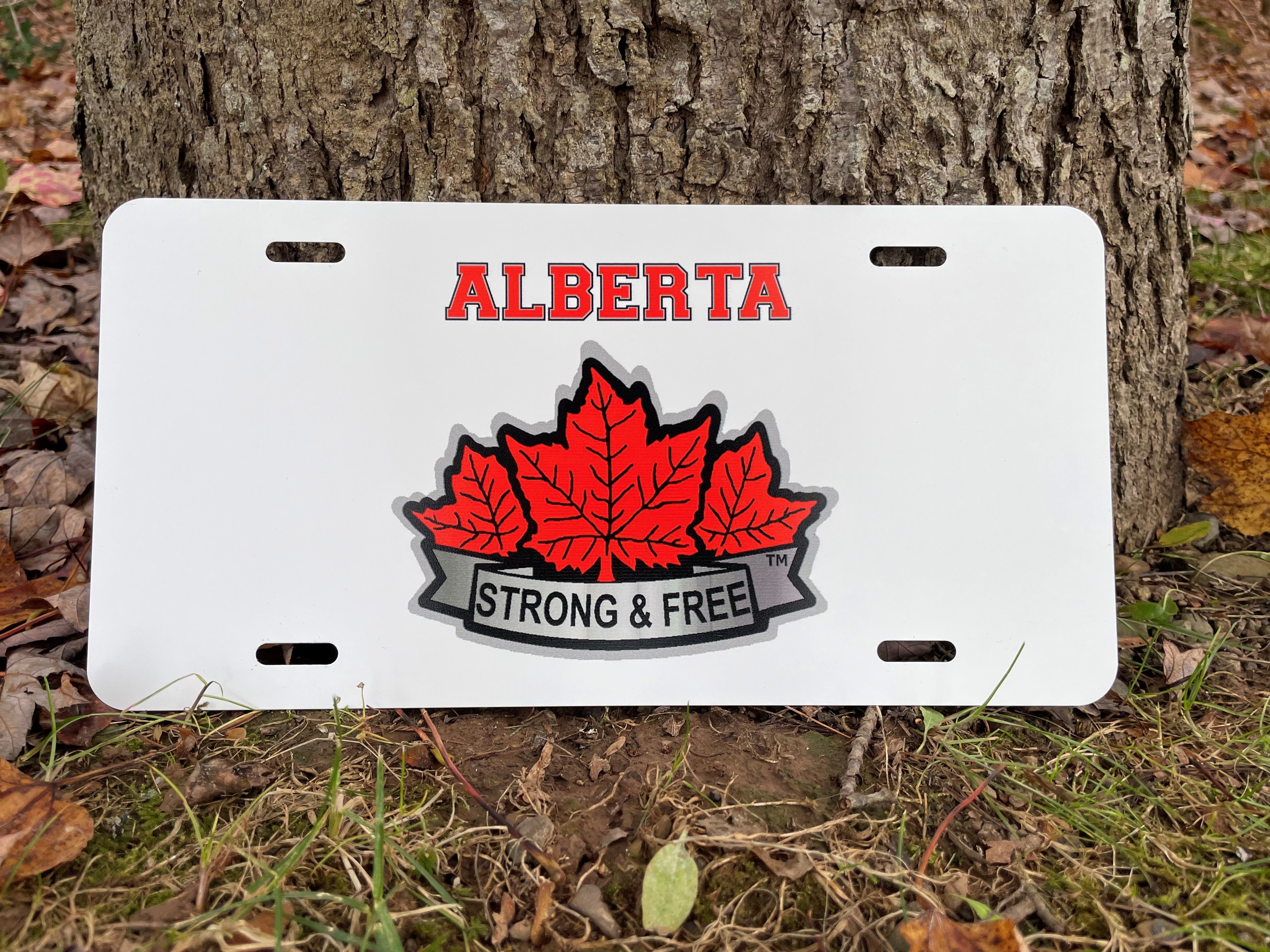 Alberta Strong & Free™ License Plate