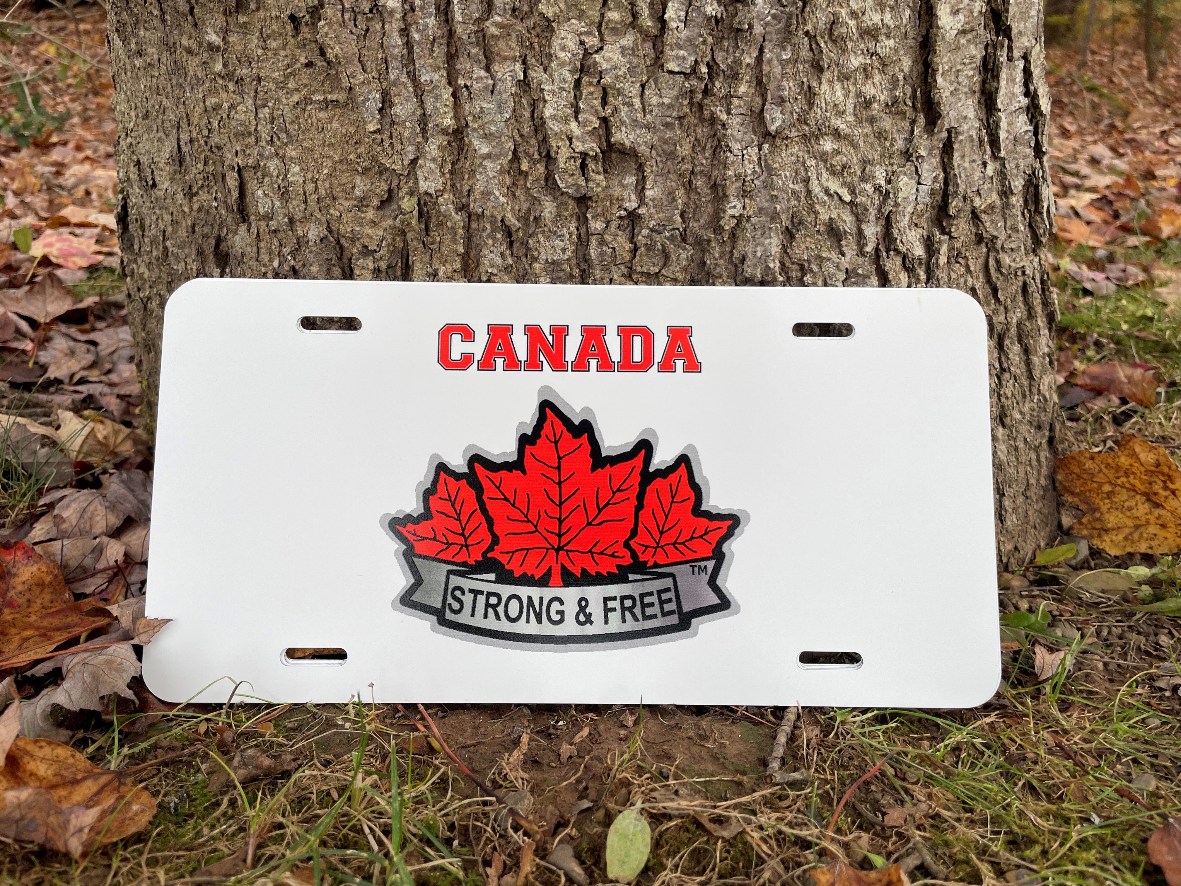 Canada on Top with Strong & Free™ License Plate